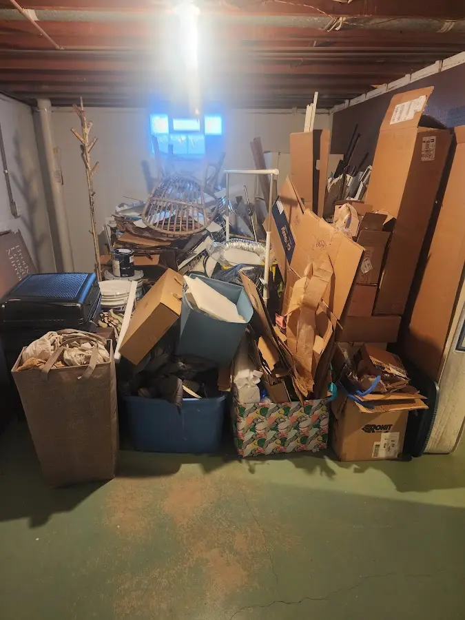 Roll-off dumpster container at job site for Construction Dumpster Rental in Port Clinton